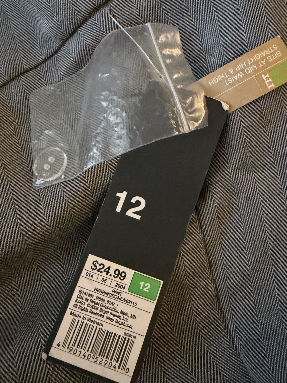 New size 12 women’s pants Classic Gray Dress/work Pants. Straight Leg. Mid waist - Picture 5 of 8